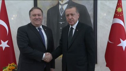 Pompeo se reúne con Erdogan en Ankara (Turquía) por el caso del periodista desaparecido