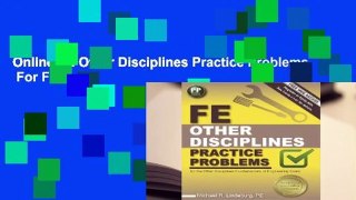 Online FE Other Disciplines Practice Problems  For Full