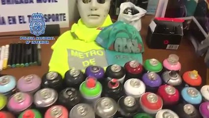 Detenidos 18 grafiteros que frenaban el metro en Madrid para pintar los vagones