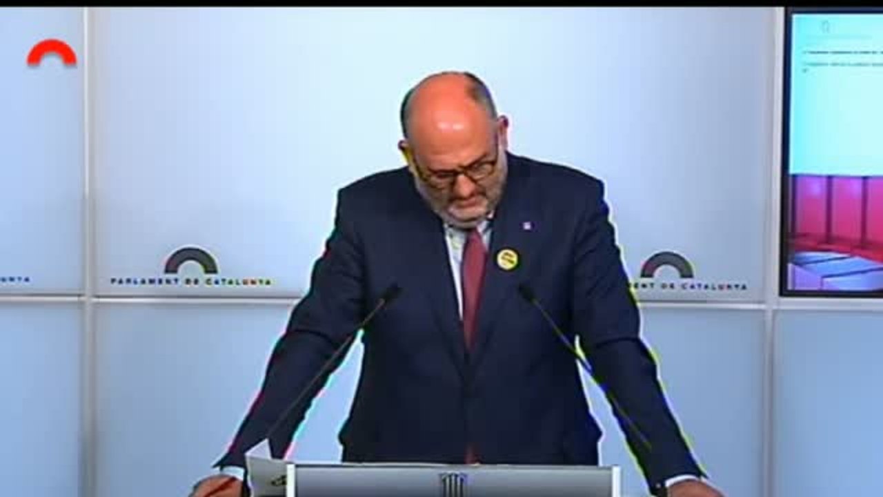 Eduard Pujol: "¿El Gobierno del supuesto diálogo nos está diciendo al Parlament que no podemos votar resoluciones que expresen ideas políticas?"