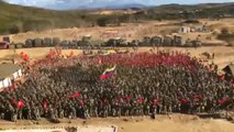 Maduro inicia maniobras militares con presencia de civiles de la milicia bolivariana