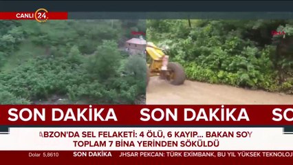 Trabzon'da sel felaketi