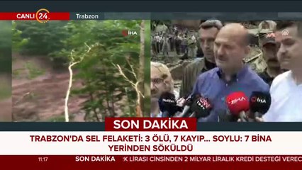 Trabzon'da sel felaketi