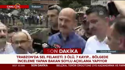 Trabzon'da sel felaketi