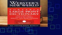 [BEST SELLING]  Webster s New World Portable Large Print Dictionary