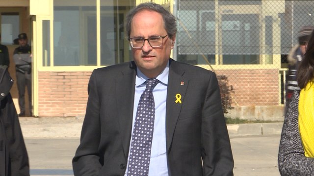 Torra visita a los presos soberanistas de la cárcel de Soto del Real