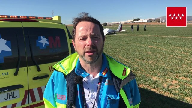 Dos heridos en un accidente de avioneta en San Agustín de Guadalix