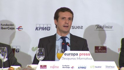 Casado quiere "prevenir" a la UE de que Sánchez "lleva a la recesión"