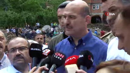 Bakan Soylu: 'Selde hayatını kaybedenlerin sayısı 4'e yükseldi'
