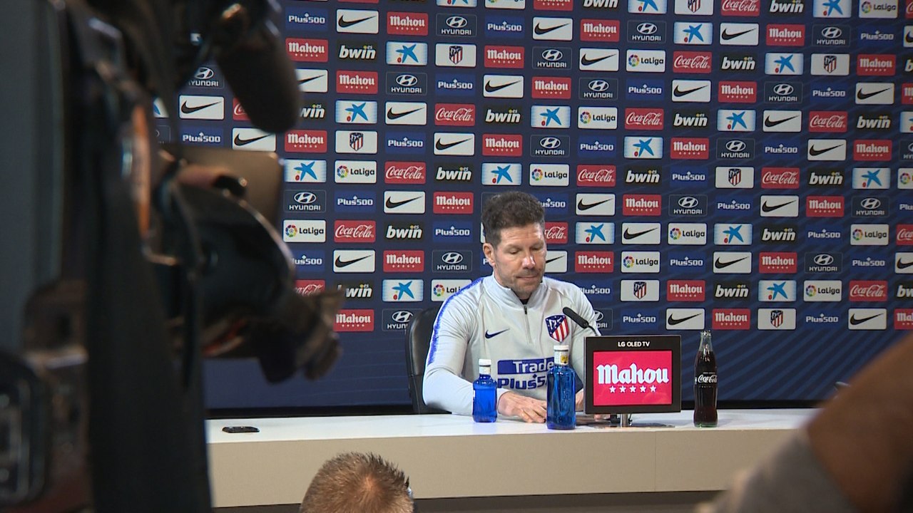 Rueda de prensa del entrenador del Atlético de Madrid, Diego Pablo Simeone