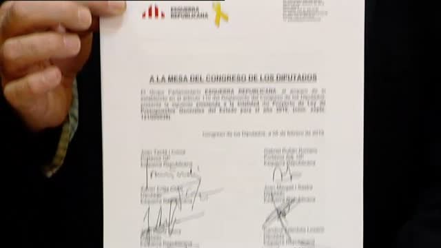ERC presenta su enmienda a la totalidad de los presupuestos