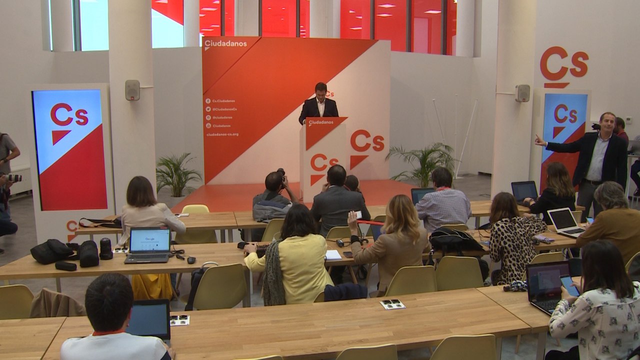 Albert Rivera en rueda de prensa