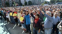 Concentración de pensionistas de Bizkaia