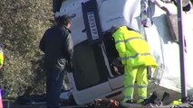 Mueren cinco empleados de una empresa en un accidente de tráfico en Utrera (Sevilla)