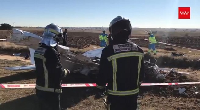 Mueren dos personas en un accidente de avioneta en Quijorna