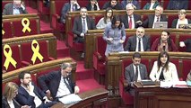 Duro enfrentamiento entre Arrimadas y Torra en el Parlament