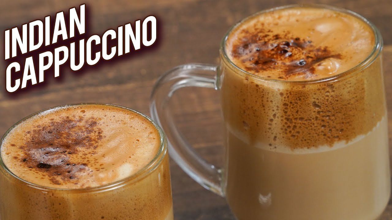 Indian Cappuccino - Quick And Easy Cappuccino Recipe - How To Make Hand Beaten Coffee - Varun