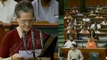 Sonia Gandhi takes oath as Lok Sabha member, BJP MP's chants | Oneindia News
