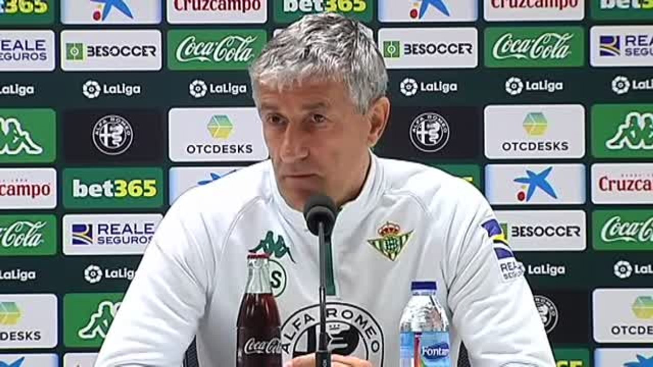 Setién: "Sabemos que Morata es un grandísimo futbolista y al lado tiene a Griezmann que es de los mejores del mundo"