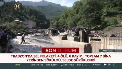 Trabzon'da sel felaketi