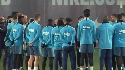 Primer entrenamiento de Todibo con el Barça