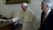 El presidente chileno Sebastián Piñera se reúne con el papa Francisco en el Vaticano