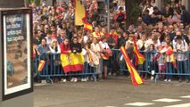 Pitos y abucheos a Pedro Sánchez en el desfile del 12 de octubre