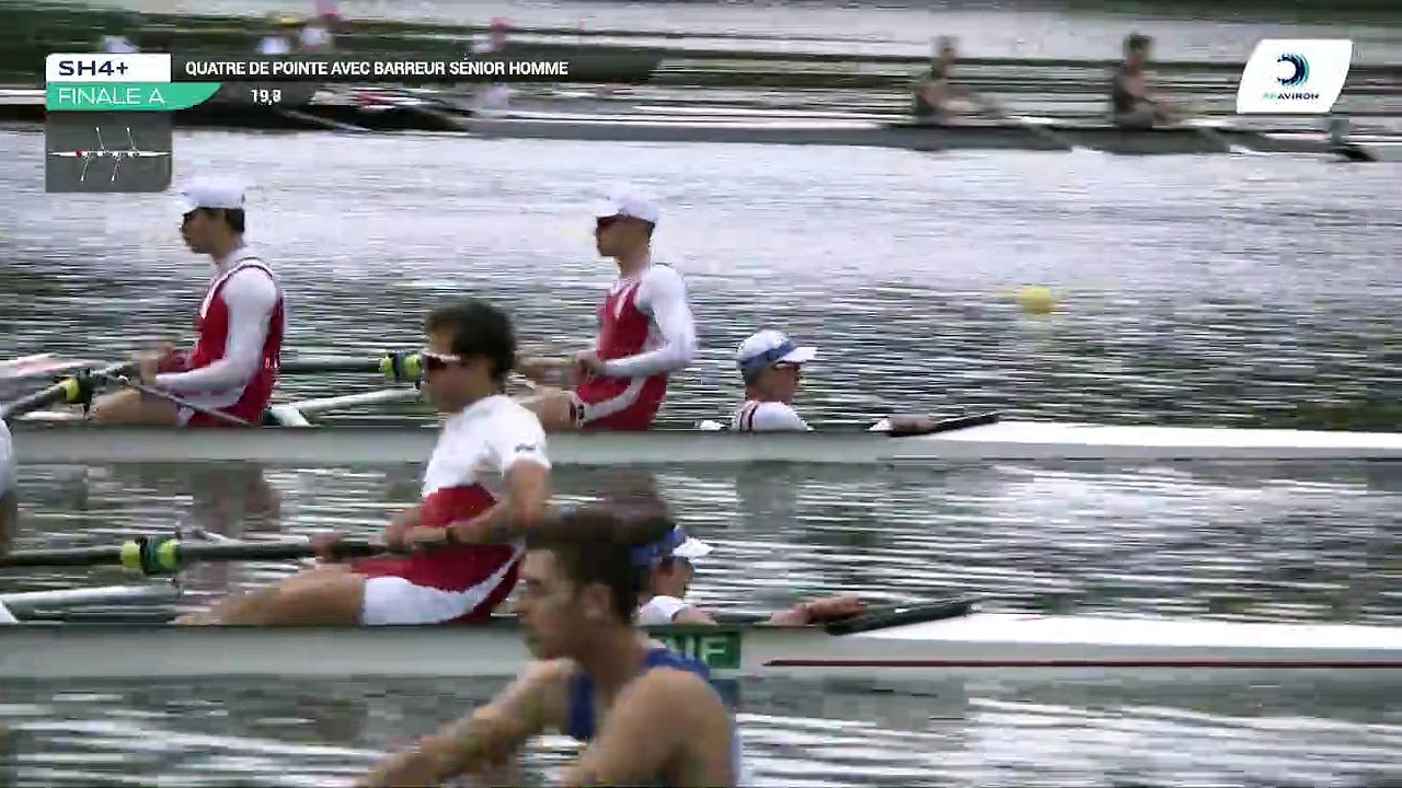 Championnat de France Sénior Bateaux longs Bourges 2019 - Finale du quatre barré hommes-SH4+
