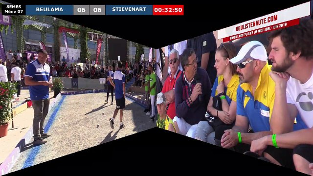 Mondial à pétanque Montpellier 3M Midi Libre 2019 : Huitième STIEVENART vs BEULAMA