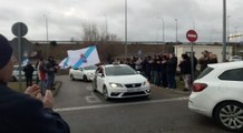 Una caravana de 100 taxistas gallegos llega a Madrid