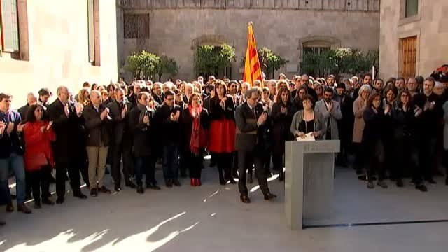 Quim Torra muestra su apoyo a los presos por el 1-O