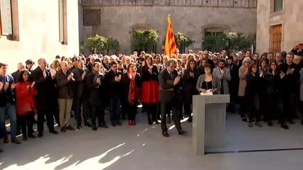 Quim Torra muestra su apoyo a los presos por el 1-O