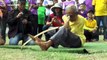 Thai pensioner born without arms has bizarre talent for firing crossbows with his FEET