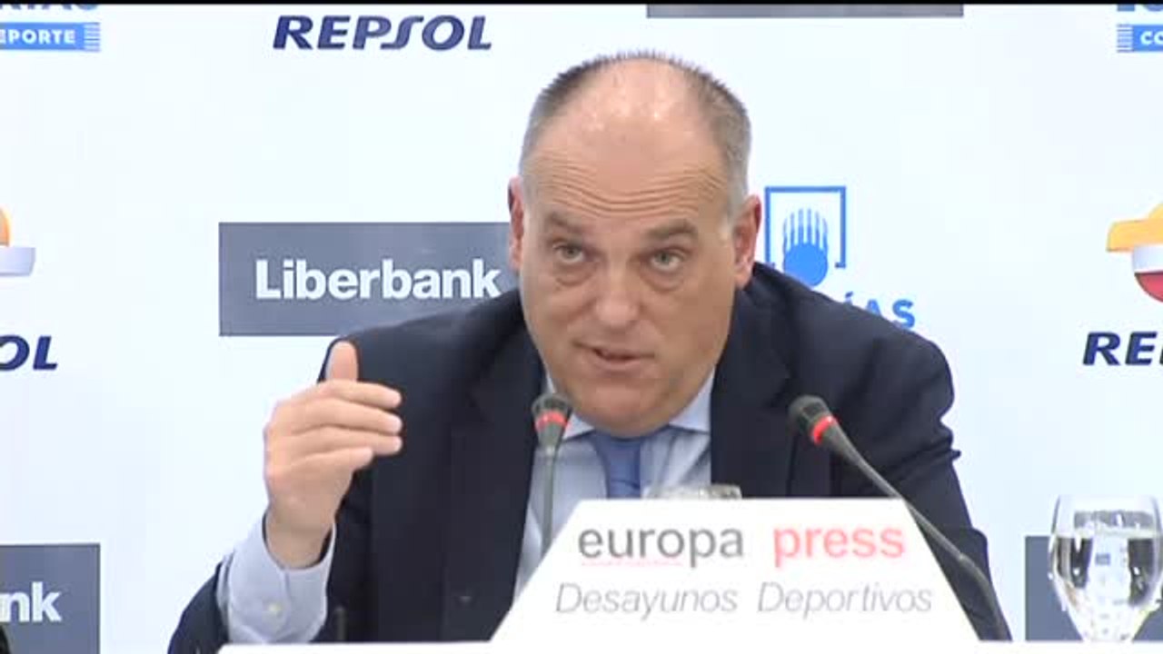 Tebas sobre la llamada de Florentino a Rubiales: "No me parece bien que llame"