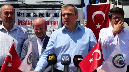 İdlib'e 7 tır yardım malzemesi gönderildi - ŞANLIURFA