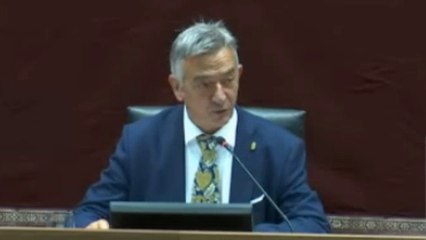 Unai Hualde (Geroa Bai), presidente del Parlamento de Navarra