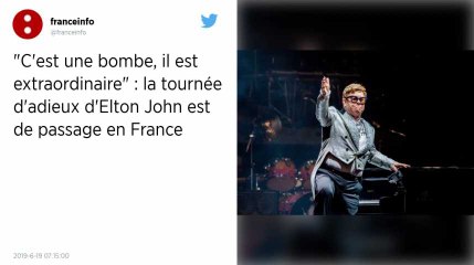 Elton John entame sa tournée d’adieux en France : « Vous allez tellement me manquer ! »
