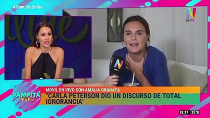 El tenso cruce entre Pampita y Amalia Granata por un  comentario sobre el aborto