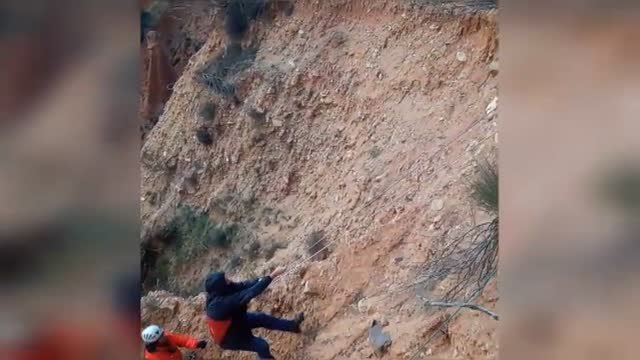 Rescatan a un grupo de senderistas atrapado en Las Cárcavas