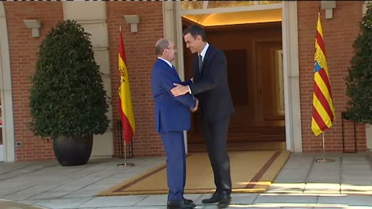 Lambán expone a Sáchez las principales reivindicaciones de Aragón