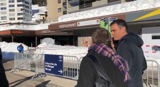 Pedro Sánchez en Davos (Suiza)