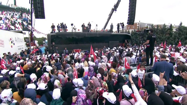 Erdoğan: 'Bizim lügatimizde yapamayacağını söylemenin, özellikle de boş konuşmanın, hele hele yalan ve iftiranın asla yeri yoktur, olmayacaktır' - İSTANBUL