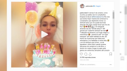 Patricia Conde acaba su cumpleaños en urgencias