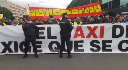 Movilizaciones de taxistas en Madrid