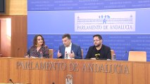 Antonio Maíllo en el Parlamento andaluz