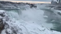 Las cataratas del Niágara se congelan