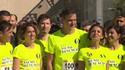 Sánchez participa en la carrera 'Yo no renuncio'