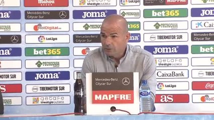 Bordalás lamenta la derrota en un partido lastrado por los errores