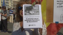 Manifestación contra el impuesto de sucesiones y la política de Sánchez