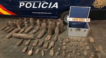 La Policía recupera numerosos artefactos explosivos de la Guerra Civil